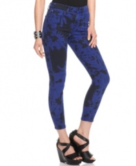 A bold floral print makes a hot summer statement on these Else skinny jeans -- as serious must-have!