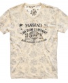 No need to hop on a plane to enjoy this trip. Snag vacation style with this graphic t-shirt from Lucky Brand Jeans.