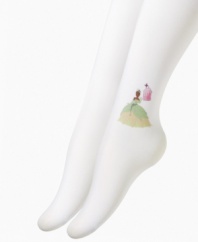 Dress her up like a favorite Disney princess in these Tiana tights, which go perfectly with her favorite frilly dress.