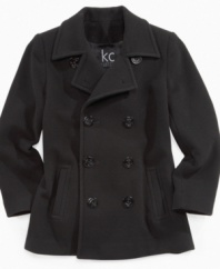 A modern classic coat by KC Collections, perfect for those chilly days ahead.