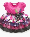 Let the celebration begin. Suit her up for her special day with this fun and fabulous tutu dress from Bonnie Baby.