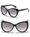Look fierce in these oversized cat eye sunglasses with gradient lenses from Tom Ford.