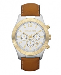 Set out on an adventure with this handsome chronograph watch by Michael Kors.