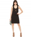 RACHEL Rachel Roy updates a classic tank dress with ruffles and a sporty-chic racerback silhouette!