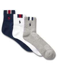 Gear up for sport with these Olympic-themed socks from Ralph Lauren.