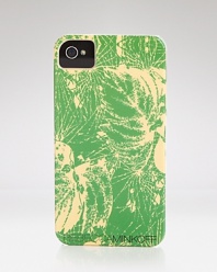 Let Rebecca Minkoff give your gadget a hit of print with this iPhone case, splashed in a wildly vibrant motif.