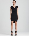 Draped and devious, this edgy Helmut Lang gives glam style with downtown edge.