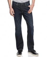 Perk up your case of the basic blues with these dark wash jeans from Kenneth Cole.