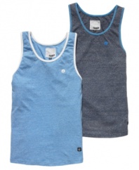 With retro styling, this throwback tank from Volcom is a sure hit for summer.