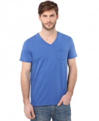 Improve your lineup of basics with this cool v-neck tee from Buffalo David Bitton.