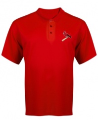 Prove that Cardinals fans have first-class style in this St. Louis MLB classic polo shirt from Majestic.