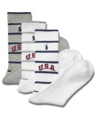 Show your true colors with these USA socks from Ralph Lauren.