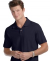 For a comfortable and stylish look, a Tasso Elba polo can't be beat.