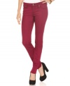 A deep, colored wash lends added cool to these awesome, trend-right skinny jeans from Jessica Simpson!