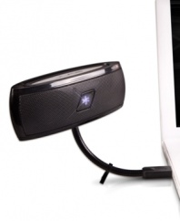 Pump your digital library out with stunning clarity and shingle shaking bass with this laptop speaker from D & H.