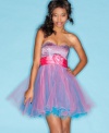 Get tulle-happy in this multicolor dream dress from Speechless that sports an extra-flirty skirt!