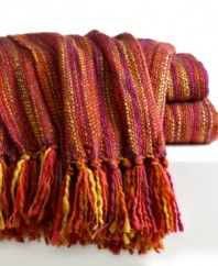 This Style&co. Ipanema knitted throw captures the vibrancy of Brazil with bursts of color. (Clearance)