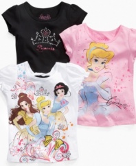 Find her favorite fashion. Dress your princess up in sparkly style with one of these tees from Disney.