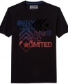 Long live short sleeves. Celebrate summer style with this graphic t-shirt from DKNY Jeans.