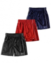 Don't think about it. Just do it! These Nike Franchise Durasheen shorts will make sure he does.