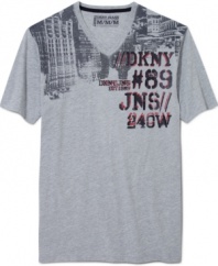 Rock some city style with this graphic t-shirt from DKNY Jeans.