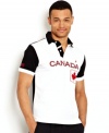 Get the style to celebrate our neighbors from the north with this Canada polo shirt from Nautica.