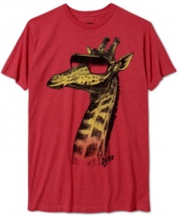 So bright, you gotta wear shades. This t-shirt from Fifth Sun lets out your wild side.