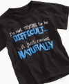 For the little guy who's just doin' what comes naturally: a graphic T-Shirt from Mad Engine.