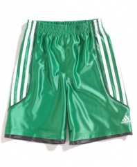 He'll have a championship look with these shorts from adidas.