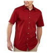 Van Heusen Mens Fitted Wrinkle Free Solid Shirt Short Sleeve Sz18 36/37 XX Large