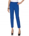 Pep up your wardrobe with these cropped trousers from Jones New York Signature. Showcase the rich, blue color when you wear them with a neutral tee!