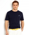A classic t-shirt from Nautica get a graphic upgrade for some warm-weather style that suits you.