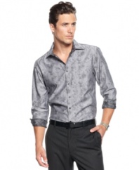 Patterns give your everyday office look a pick-me-up in this shirt from INC International Concepts.
