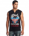 Rock n' roll forever. This t-shirt from Affliction is all about throwback cool.