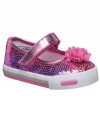 Glitzy kicks. She'll stand out as pretty in pink in these sequined Mary Jane-style shoes from Stride Rite.