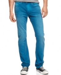 Need a cure for the blues? Try these skinny-fit jeans from Buffalo David Bitton Jeans as your summer style remedy.