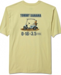 Tee to green style. This shirt from Tommy Bahama is par for the casual course.
