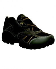 Durable construction on these Clayton sneakers from Stride Rite make them perfect for outdoors exploration.