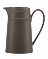 Elegance comes easy with the Fair Harbor medium pitcher, perfect for iced coffee or tea. Durable stoneware in a warm mocha hue is half glazed, half matte and totally timeless.