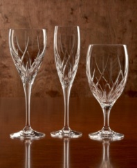 A modern division of the world-famous Waterford company, Marquis was developed as the perfect choice for first-time collectors of affordable crystal stemware and barware. The Summer Breeze pattern is a light and festive bar and   stemware design in clear, sparkling cut crystal. Item not shown.
