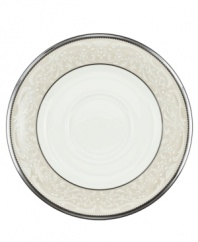 For more than 90 years, Noritake has made an art of setting the table. Whether you host gala home soirees or prefer to dine casually with the family, Noritake has a perfect tabletop setting for you. The formal Silver Palace collection is a masterpiece of  textural contrast, combining smooth white bone china with a band of embossed, silver-trimmed detailing, lavishly finished with a polished platinum rim.