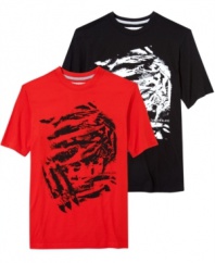 Tear up the competition anywhere you go in this stylish graphic t-shirt from Sean John.