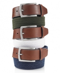 Great casual style isn't a stretch with this braided belt from Club Room.