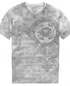 Grey is the new black. Marbleized coloring and edgy graphics make this Retrofit shirt perfect for a casual night out.