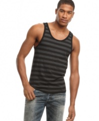 Line up for summer style with this easy-does-it tank from Sons of Intrigue.