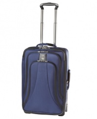 You've arrived at the perfect bag. Built extra durable and light, this suitcase has comfort extension handles with multiple stops for multiple heights. A removable suiter system, easy-access pocket and add-a-bag strap let you travel with complete confidence. Limited lifetime warranty.