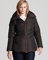 Fight falling temperatures with Marc New York's luxe down coat. A soft pillow collar lends additional warmth.