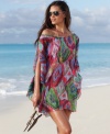A Macy's exclusive, look beach-chic in this Kenneth Cole Reaction printed tunic -- a hot cover up!
