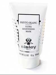 This skin lightening mask has a rich and fresh cream-gel formula that includes a blend of white mulberry, scutellaria and lemon extracts, white clay, shea butter and essential oils of lavender and marjoram. Immediately skin appears more radiant Complexion looks smoother, softer, more moisturized In about 4 weeks skin is lighter and more even For all skin types, including sensitive  2.2 oz.