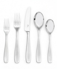 Mix it up with Mickelton Scoop Sand flatware. A curvy shape and two-tone finish featuring polished handles with a touch of matte stainless steel complement casual meals with easy, modern elegance. Perfect for entertaining, this set includes service for 4.